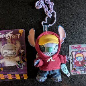 NWOB Miniso GenZStreet Stitch keychain Bag Clip-Bounce Rebound